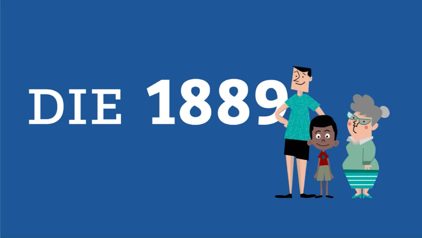 Die 1889 Erscheinungsbild- und Logo- Anwendung