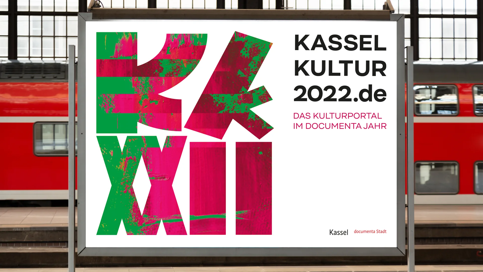 Kasselkultur2022 Plakatanwendungen. Logogestaltung, Erscheinungsbild und Kampagnenumsetzung von Machbar