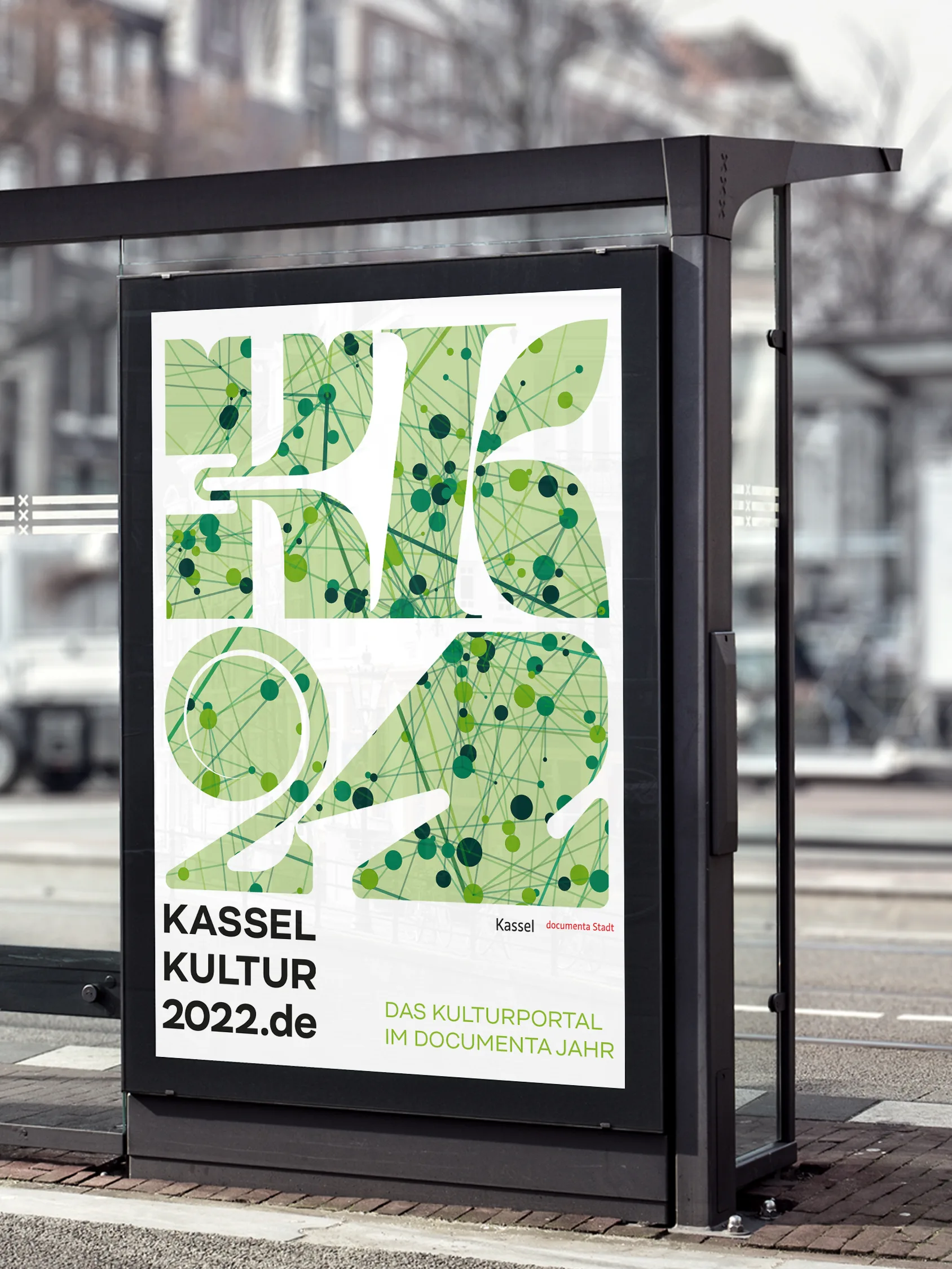 Kasselkultur2022 Plakatanwendungen. Logogestaltung, Erscheinungsbild und Kampagnenumsetzung von Machbar